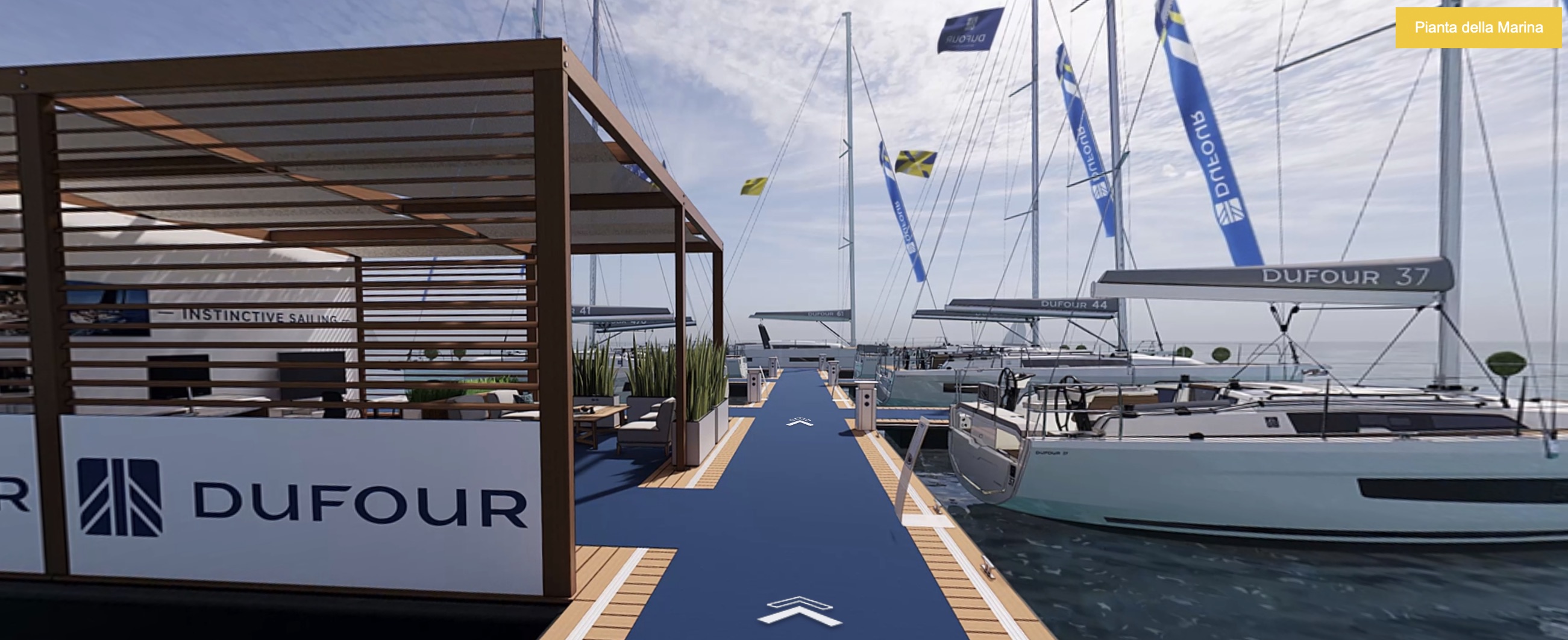 virtualni marina jachta dufour